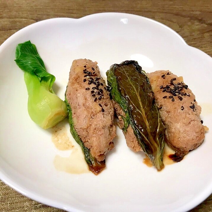 ジューシー&柔らか!豆腐と合挽肉のボートハンバーグ